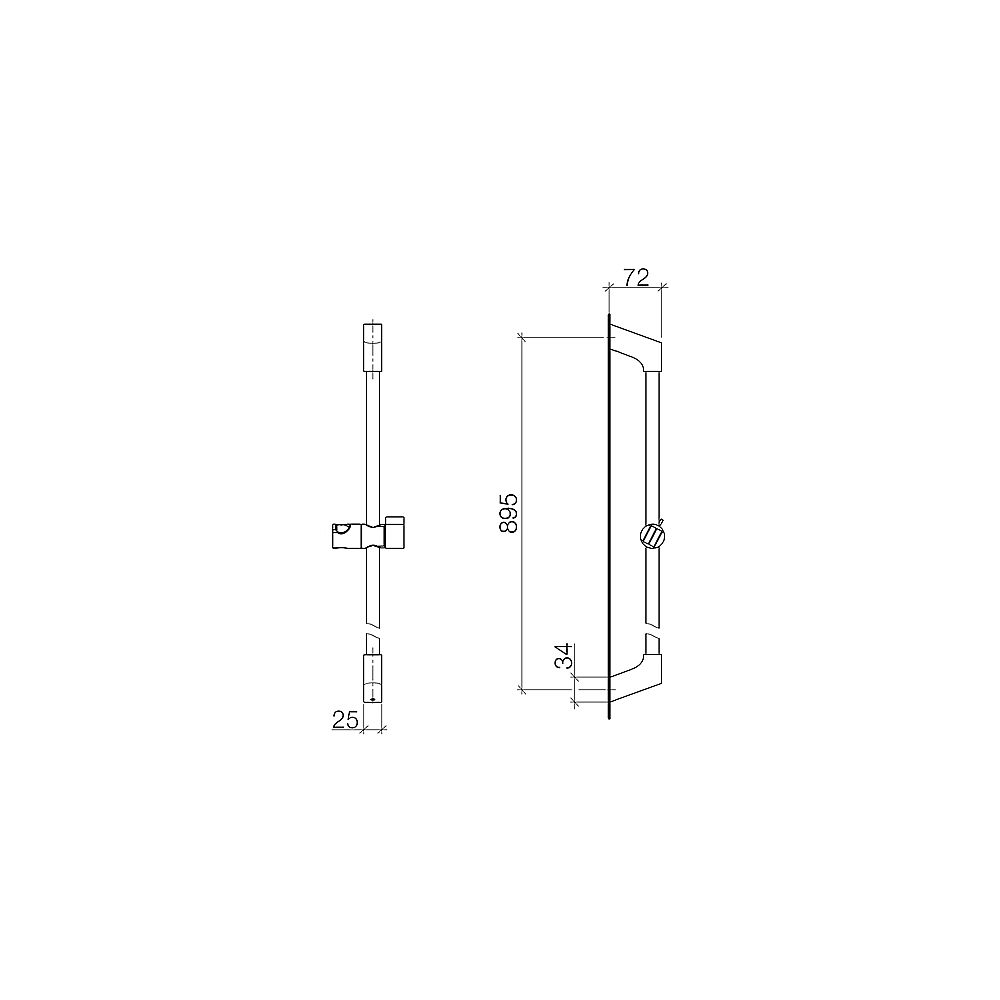 V+B by Dornbracht Wandrohr mit Schieber L'Aura 26.701.905.00 chrom