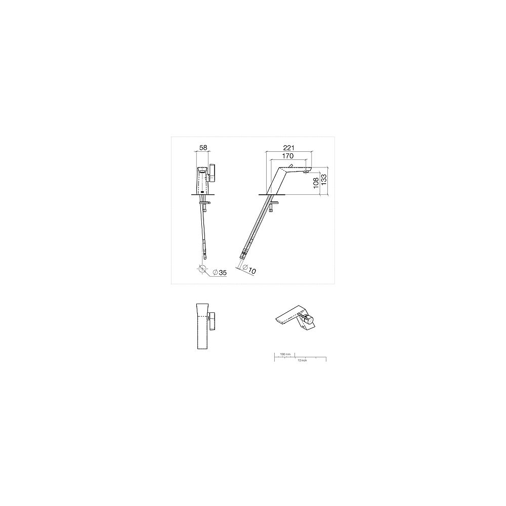 Dornbracht WT-Einhebelmischer o.Excenter Supernova 33526730-47 Champagne