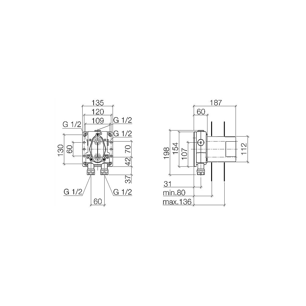 Dornbracht Thermostat IMO UP-Körper