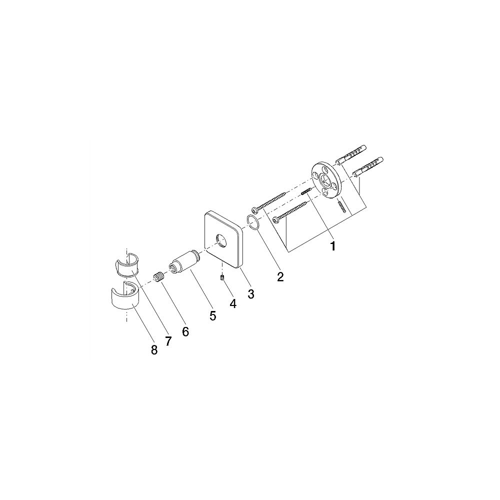 V+B by Dornbracht Cult Brausehalter