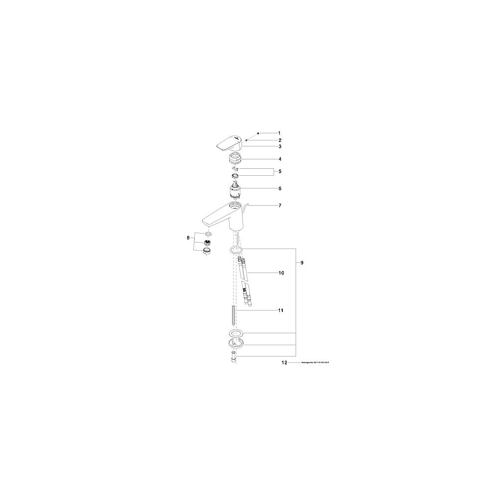 V+B by Dornbracht WT-Einhandbatt.m.Exc.