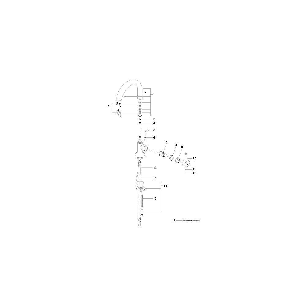 V+B by Dornbracht WT-Batterie LaFleur