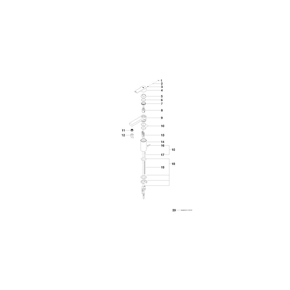 V+B by Dornbracht WT-Einhandbatt. Just