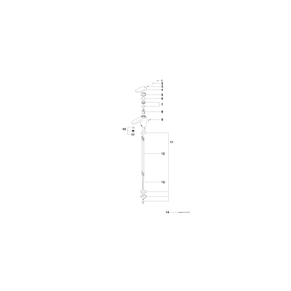 Dornbracht Waschtischbatterie Gentle 33.506.720.00 chrom m Exc. Ausld. 112 cm