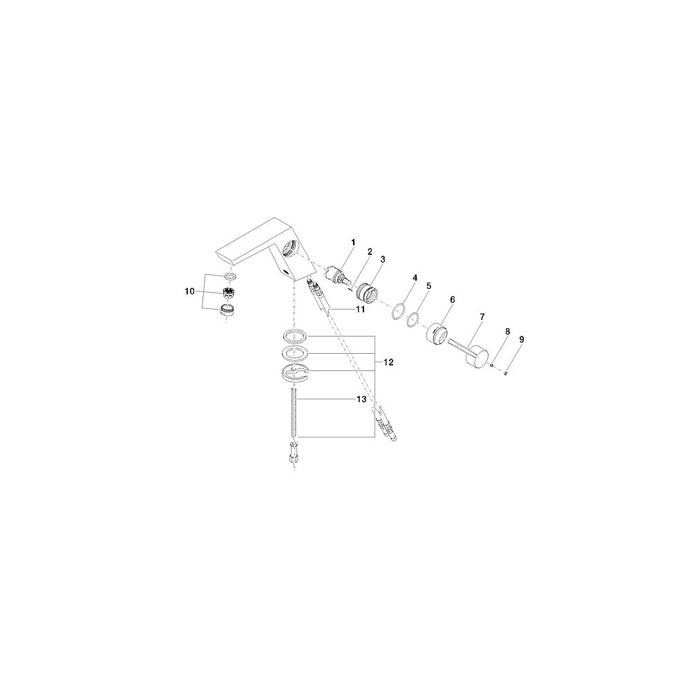 Dornbracht WT-Einhebelmischer o.Excenter Supernova 33526730-47 Champagne