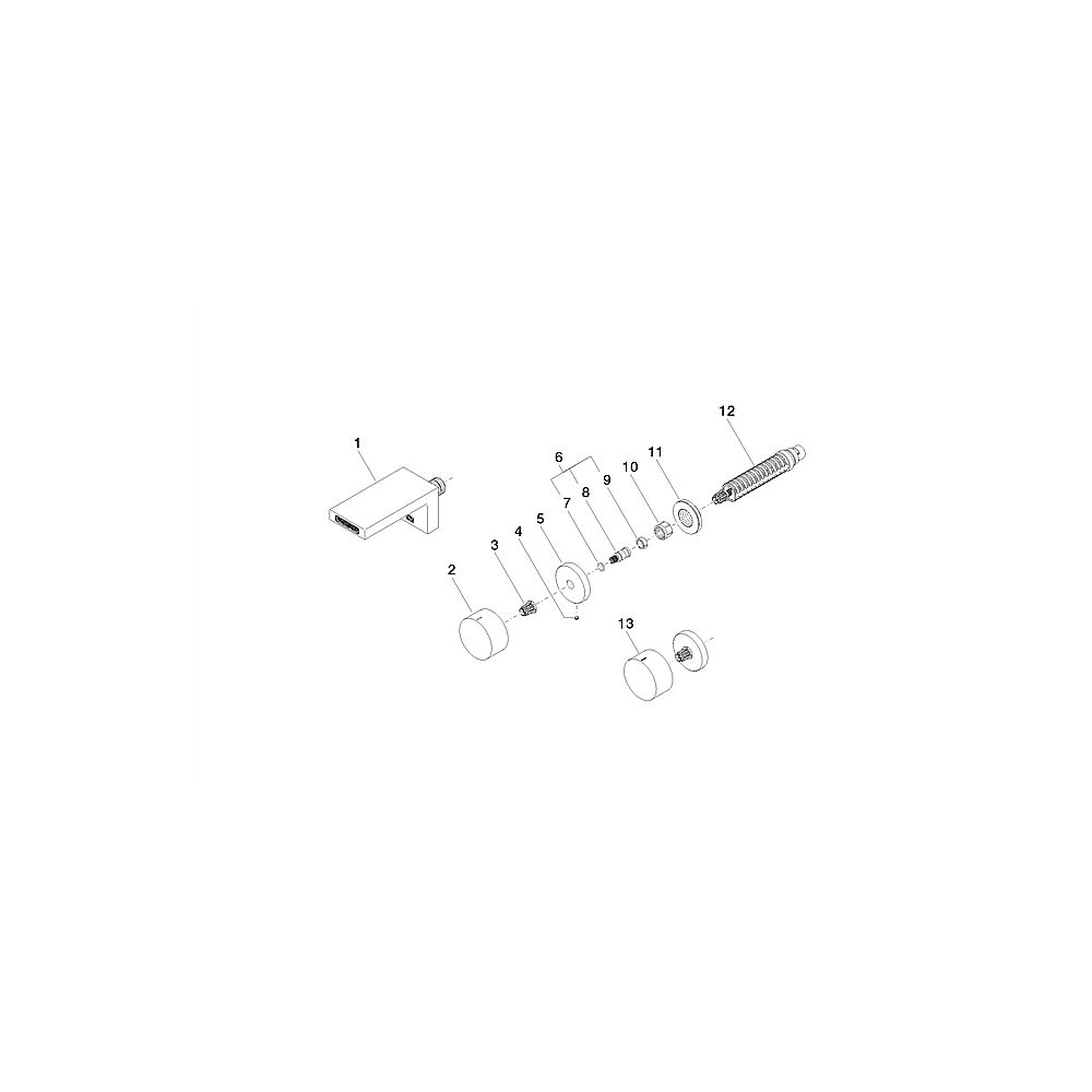 Dornbracht Waschtish-Wandbatterie Deque 36.707.740.00 Endmontage-Bausatz chrom