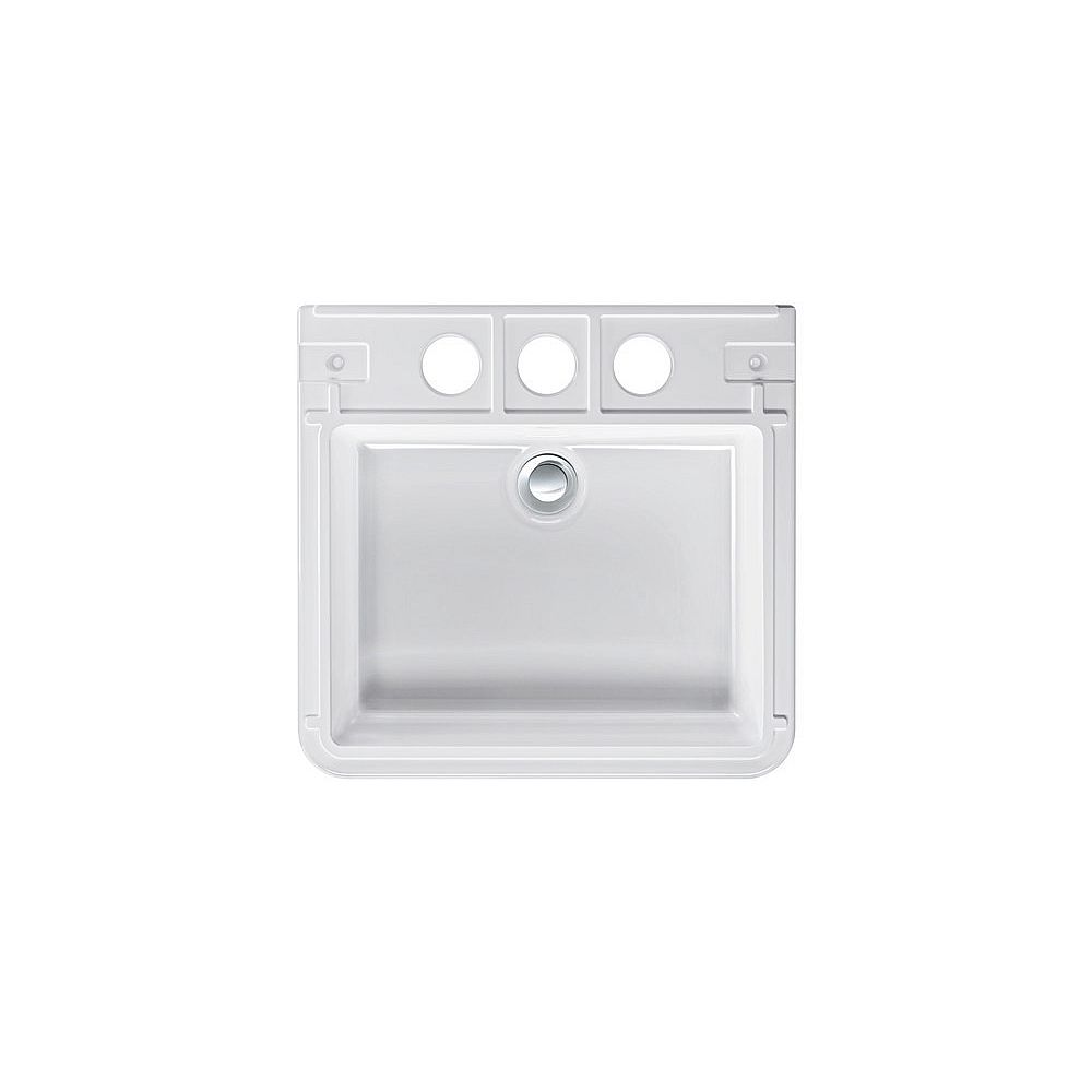 Duravit Waschtisch Durastyle 2631520030 450 mm weiß 3 Hahnlöcher durchgestochen