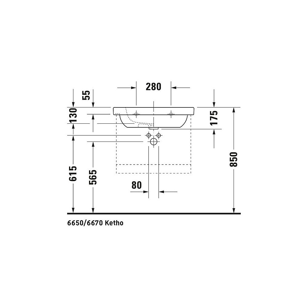 Duravit Möbelwaschtisch D-Code