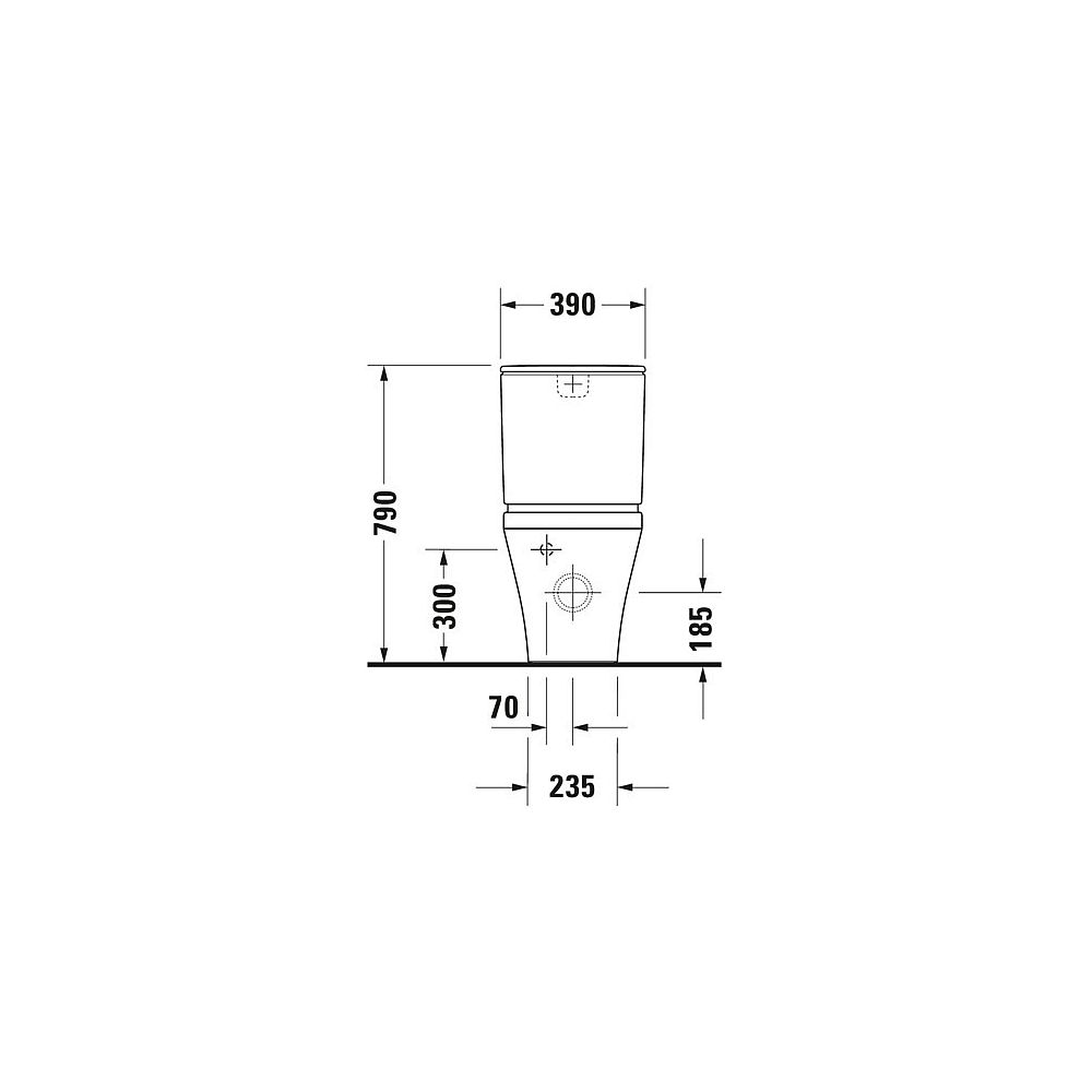 DU Stand-WC Kombi DuraStyle 630 mm