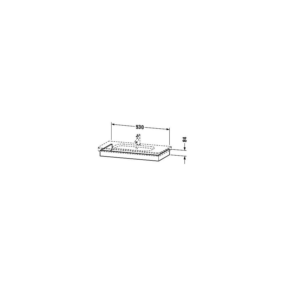 WT-Blende 448x930x84mm für MWT 1000mm trend4YOU 2.0                  weiß matt