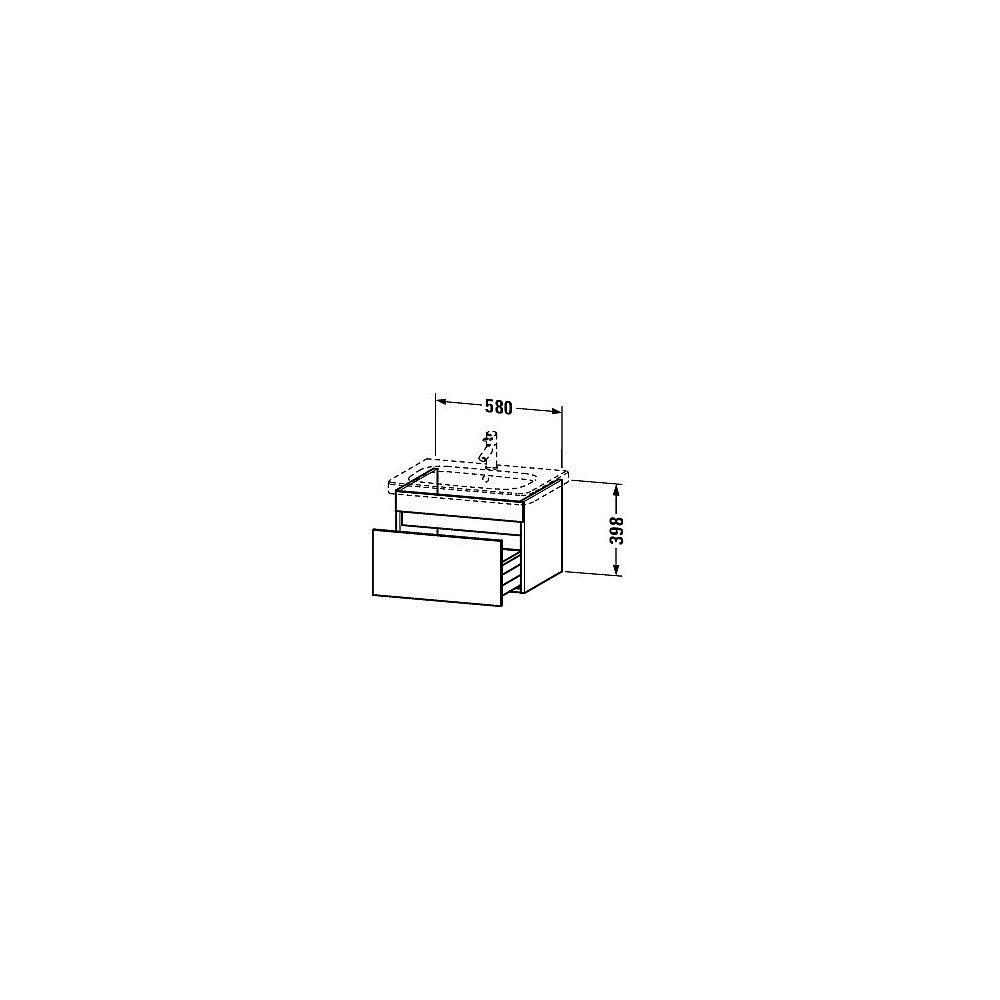DU WTU wandh. DuraStyle 448x580x398mm 1