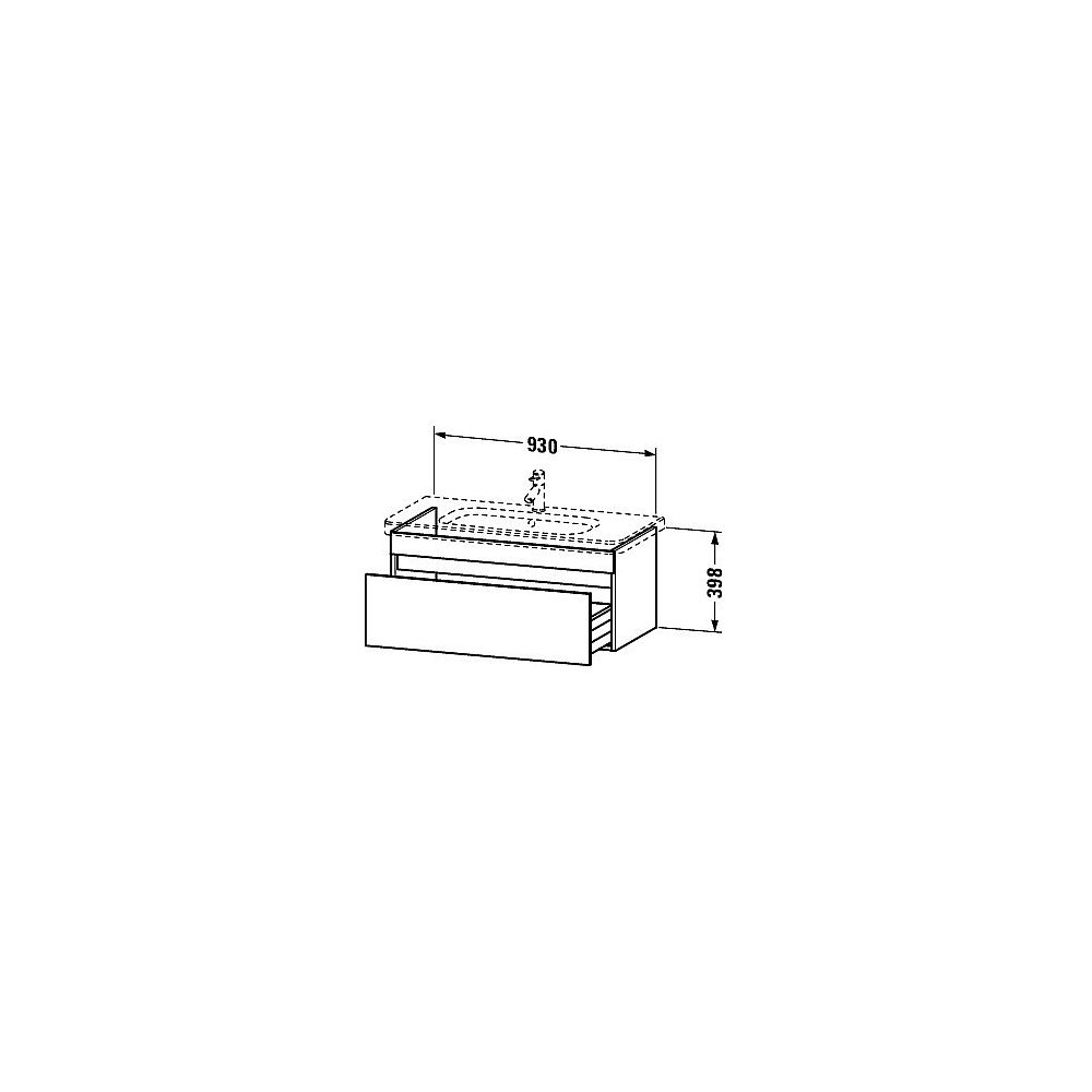 DU WTU wandh. DuraStyle 448x930x398mm 1