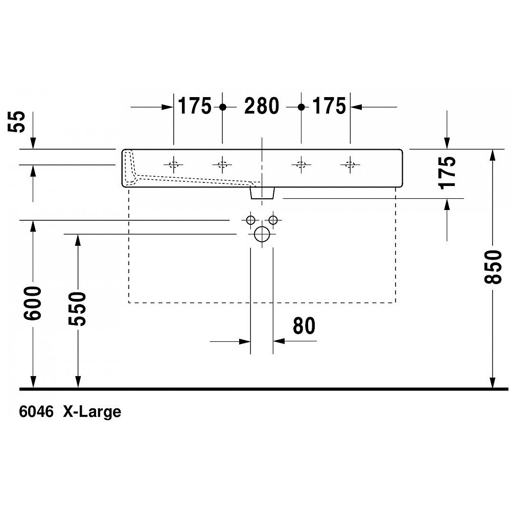 Duravit Waschtisch Vero Nr. 0454100027