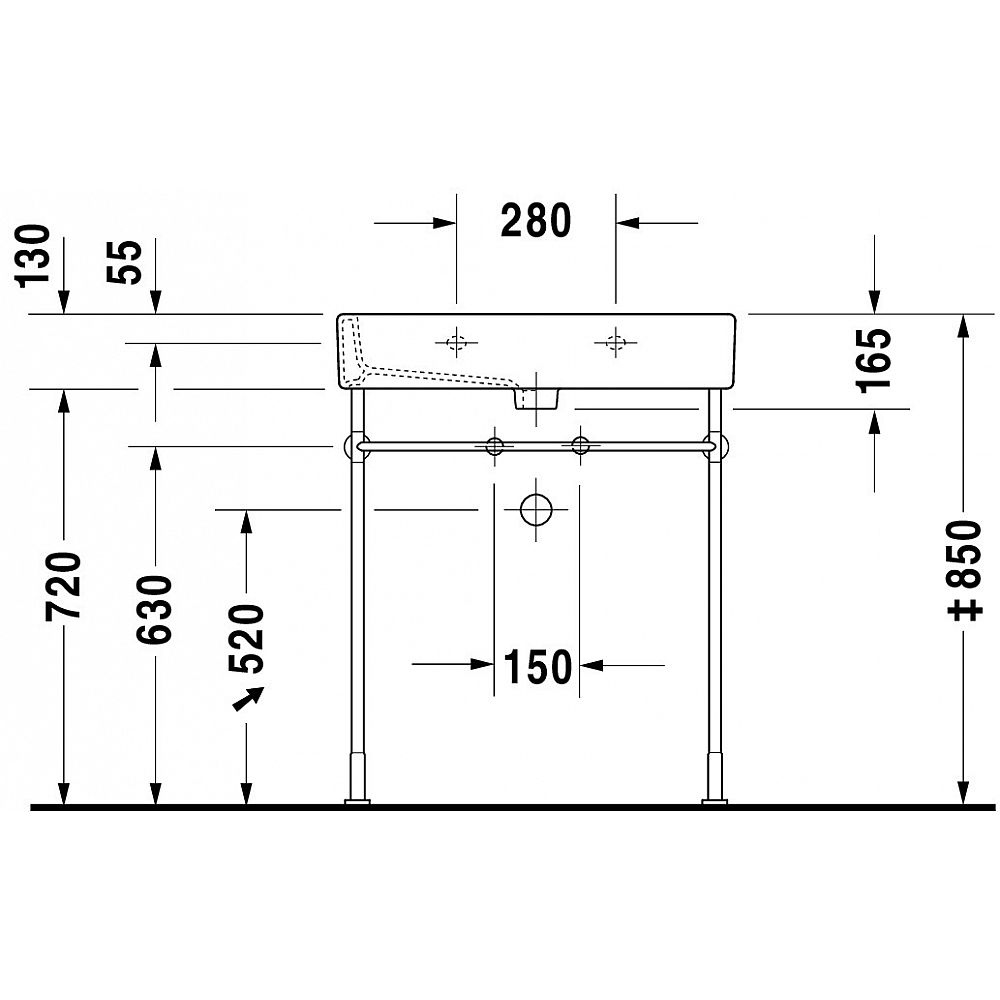 Duravit Waschtisch Vero Nr. 0454700000