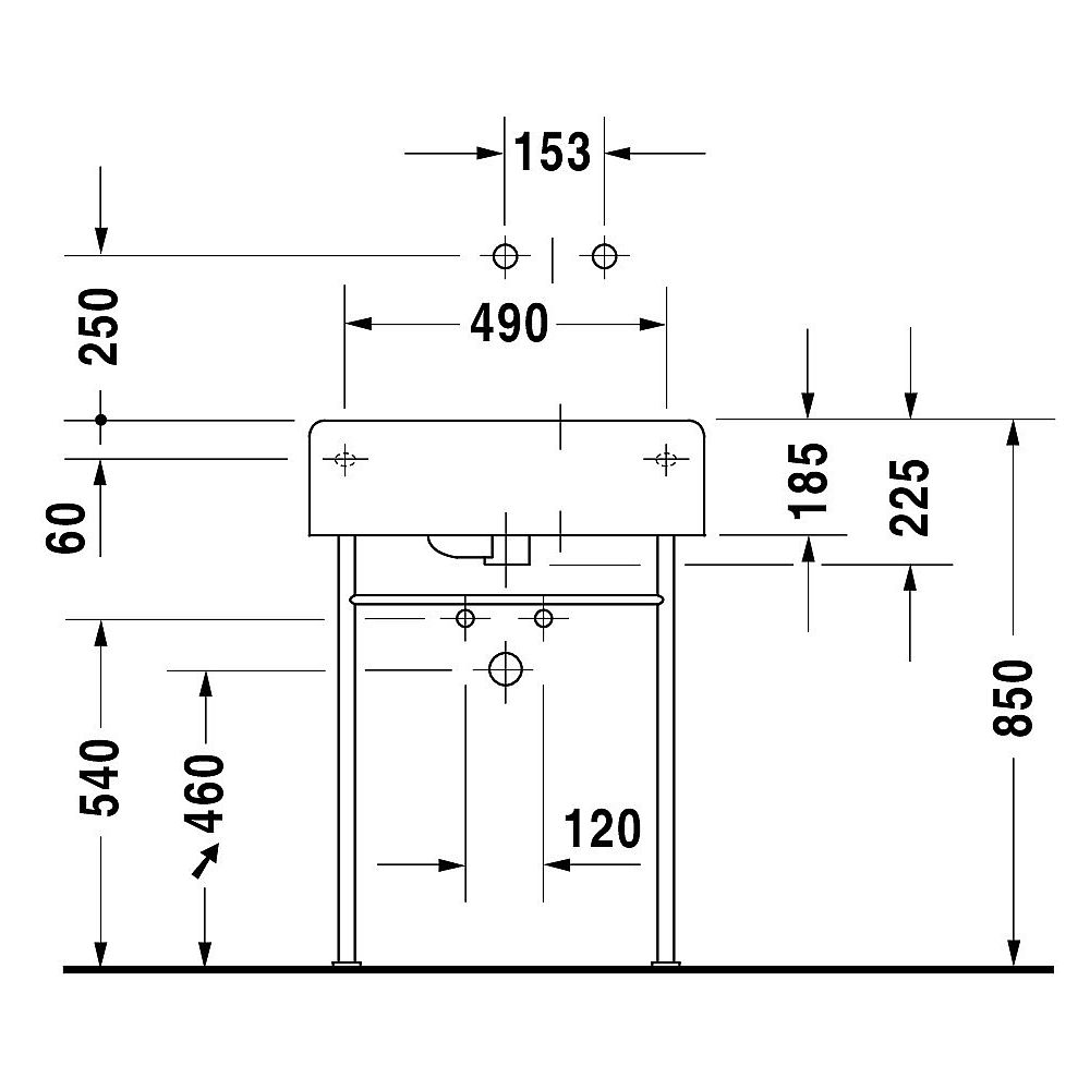 Duravit Universalbecken Scola 61,5 cm