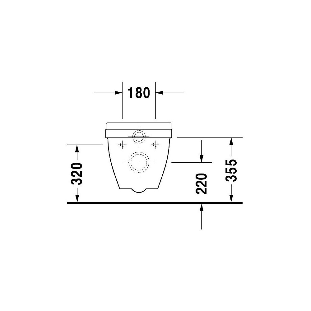 Duravit Wand Tiefspül-WC Compact