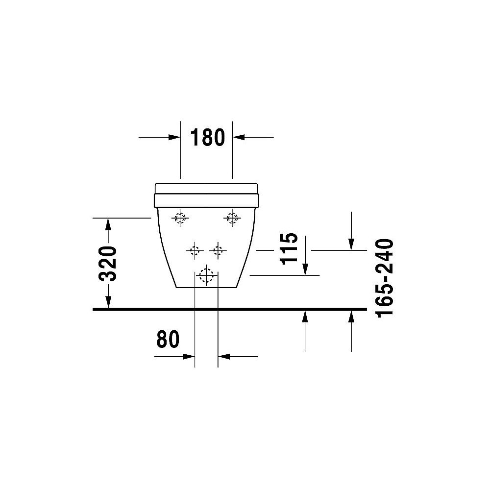Duravit Wandbidet Starck 3 22801500001