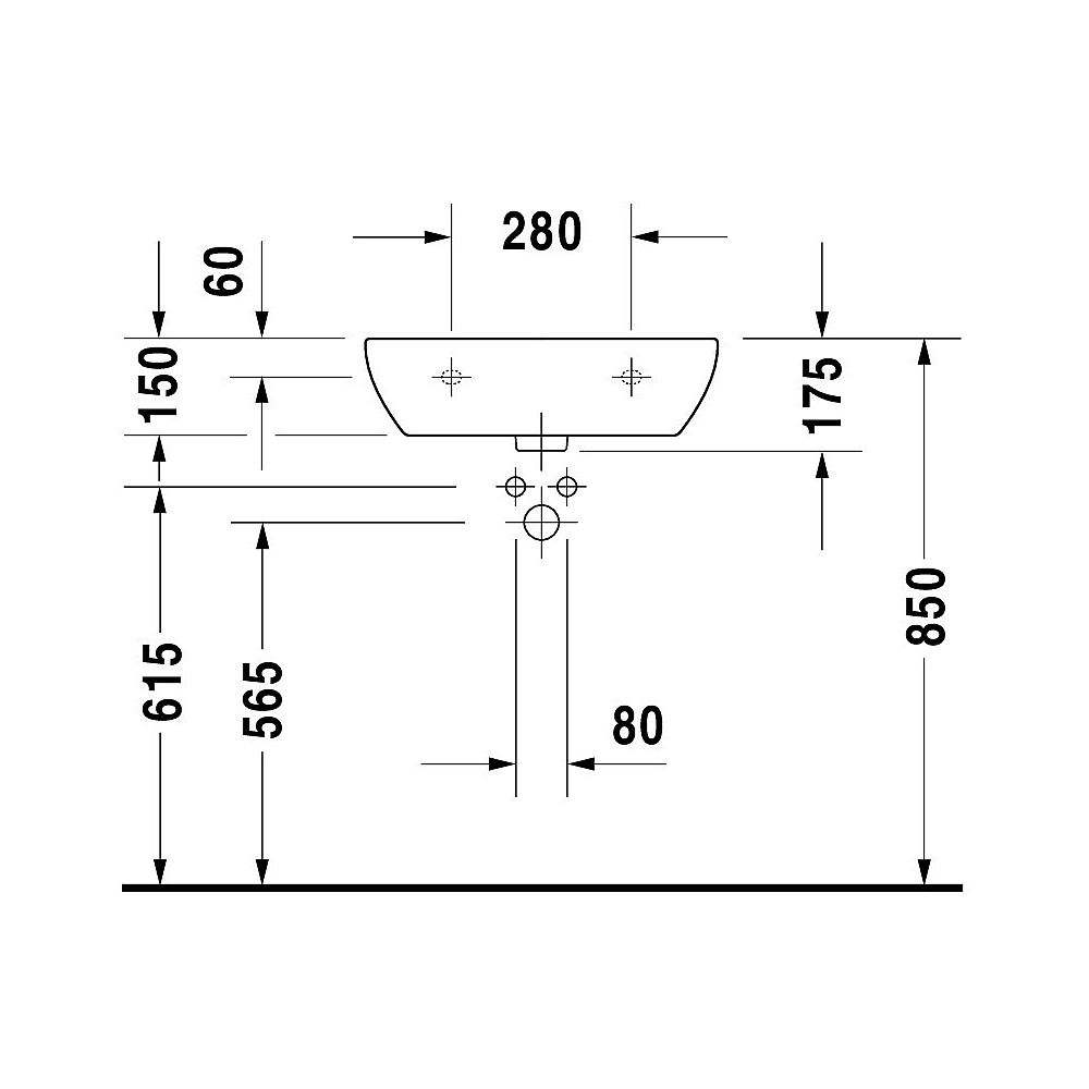 Duravit Waschtisch Med D-Code