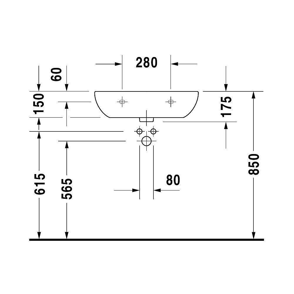Duravit Waschtisch D-Code Med 2311600070