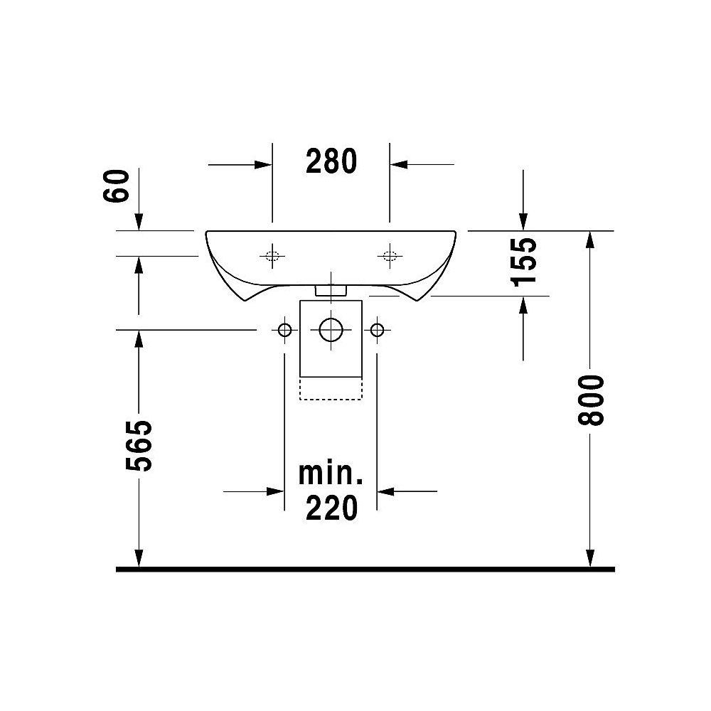 Duravit Waschtisch Vital Med D-Code