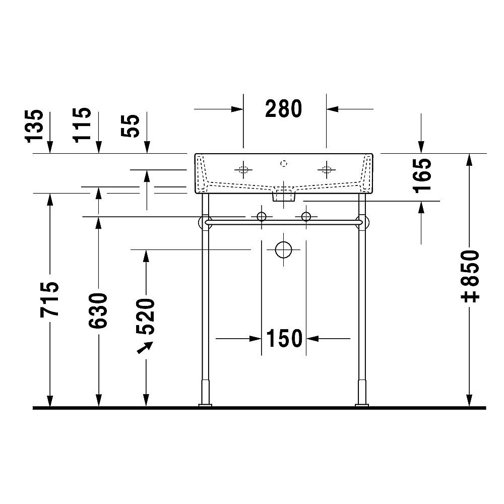 Duravit Waschtisch Vero Air 600mm