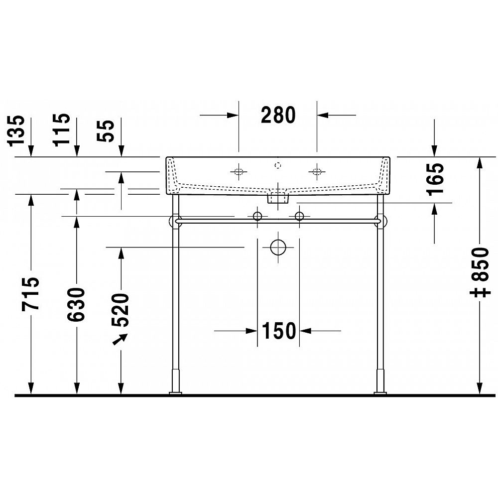 Duravit Waschtisch Vero Air 800mm