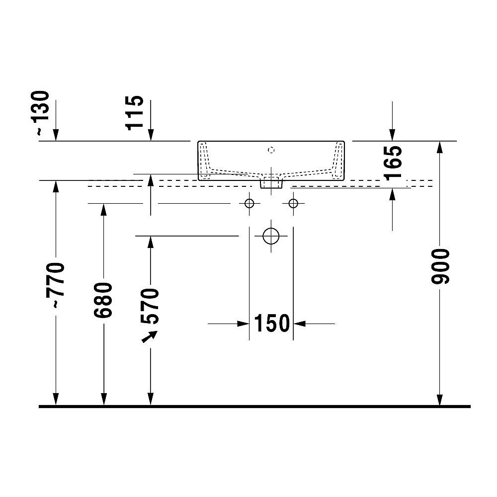 Duravit Aufsatzbecken VeroAir 500mm weiß