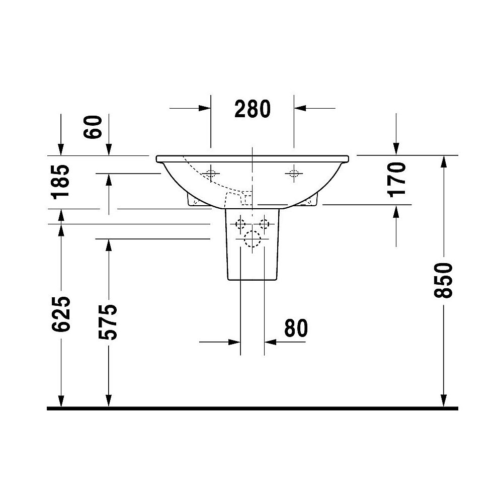 Duravit Waschtisch Darling New 65 cm