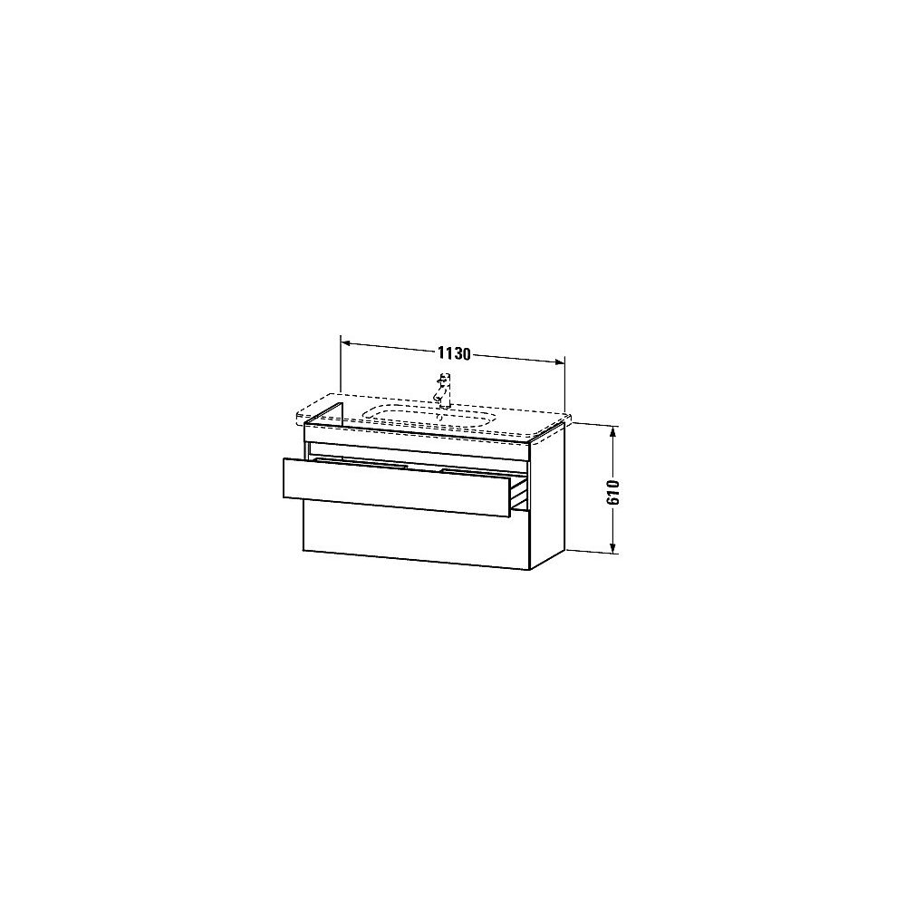 DU WTU wandh. DuraStyle 448x1130x610mm 2