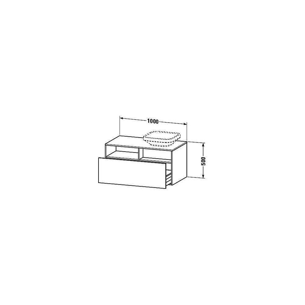 DU WTU wandh. DuraStyle 550x1000x500mm