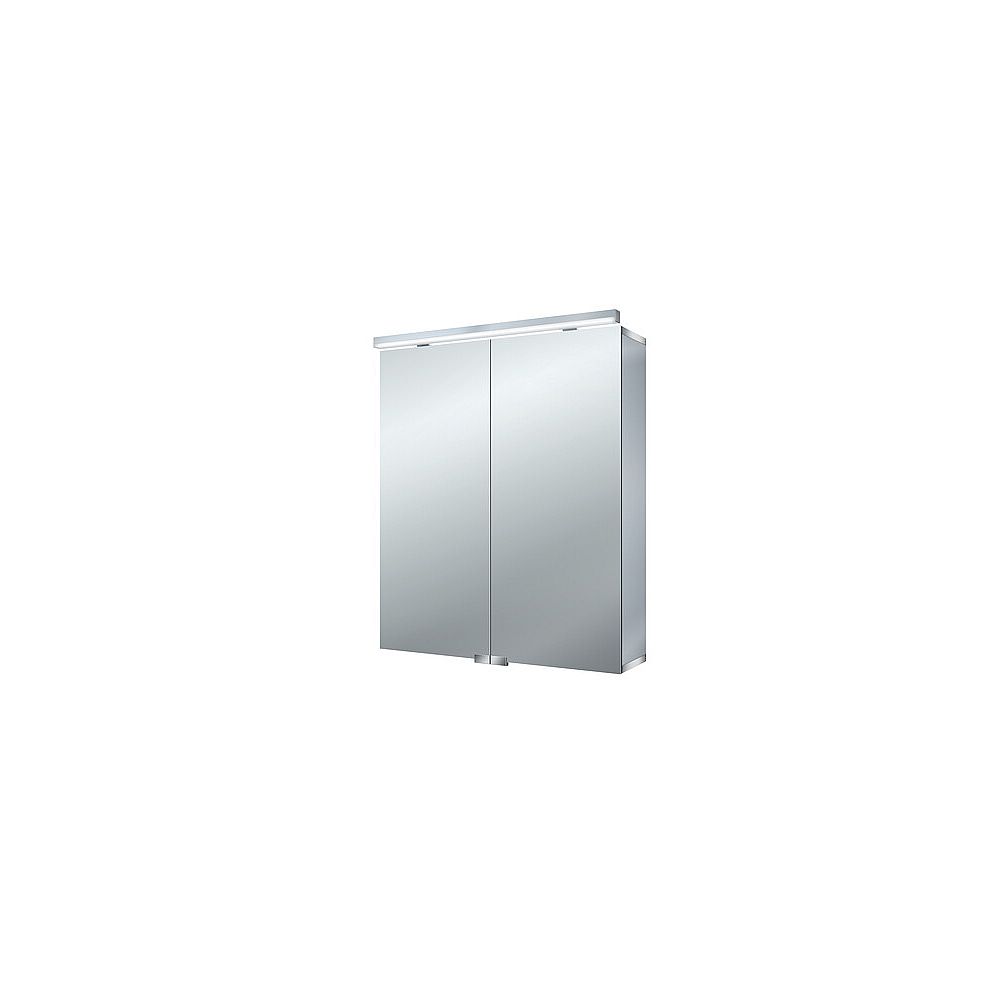 Lichtspiegelschrank, B:600mm / T:153mm trend4YOU, 2-türig, AP, LED