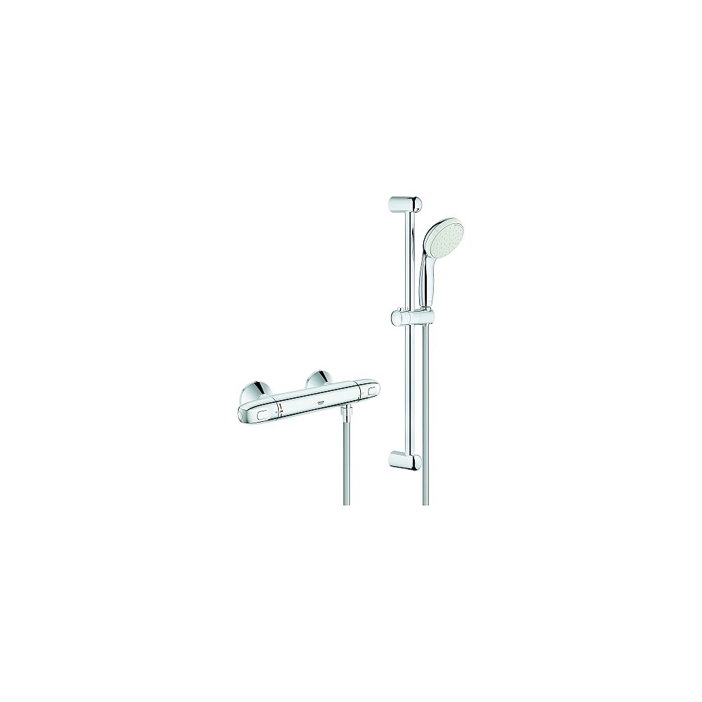 GROHE THM-Brausebatterie Grohtherm 1000 34151 mit Brausegarnitur 600mm chrom