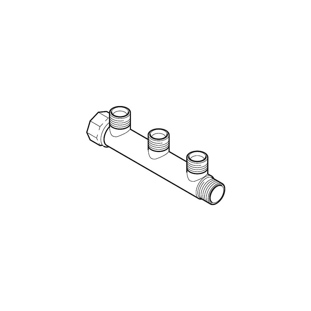 Geberit PushFit Verteiler 3-fach