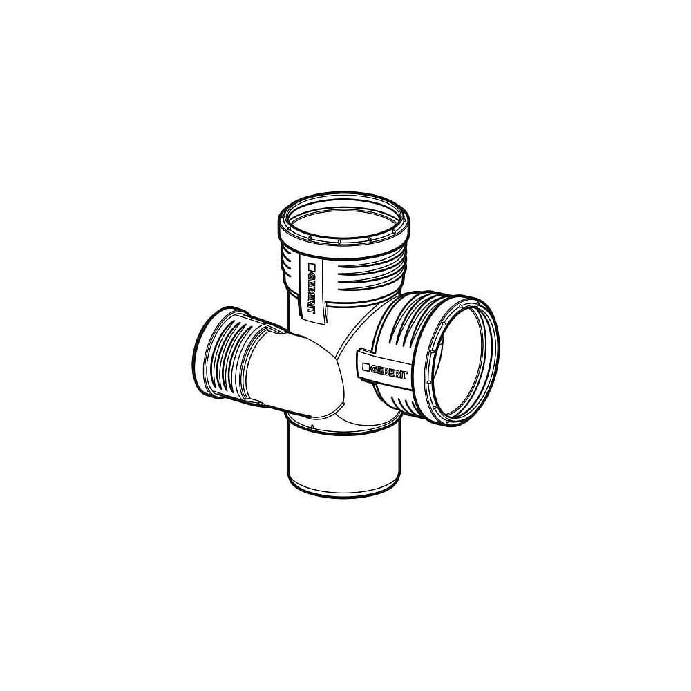 Geberit Silent-PP SchachtabzweigMAX re.