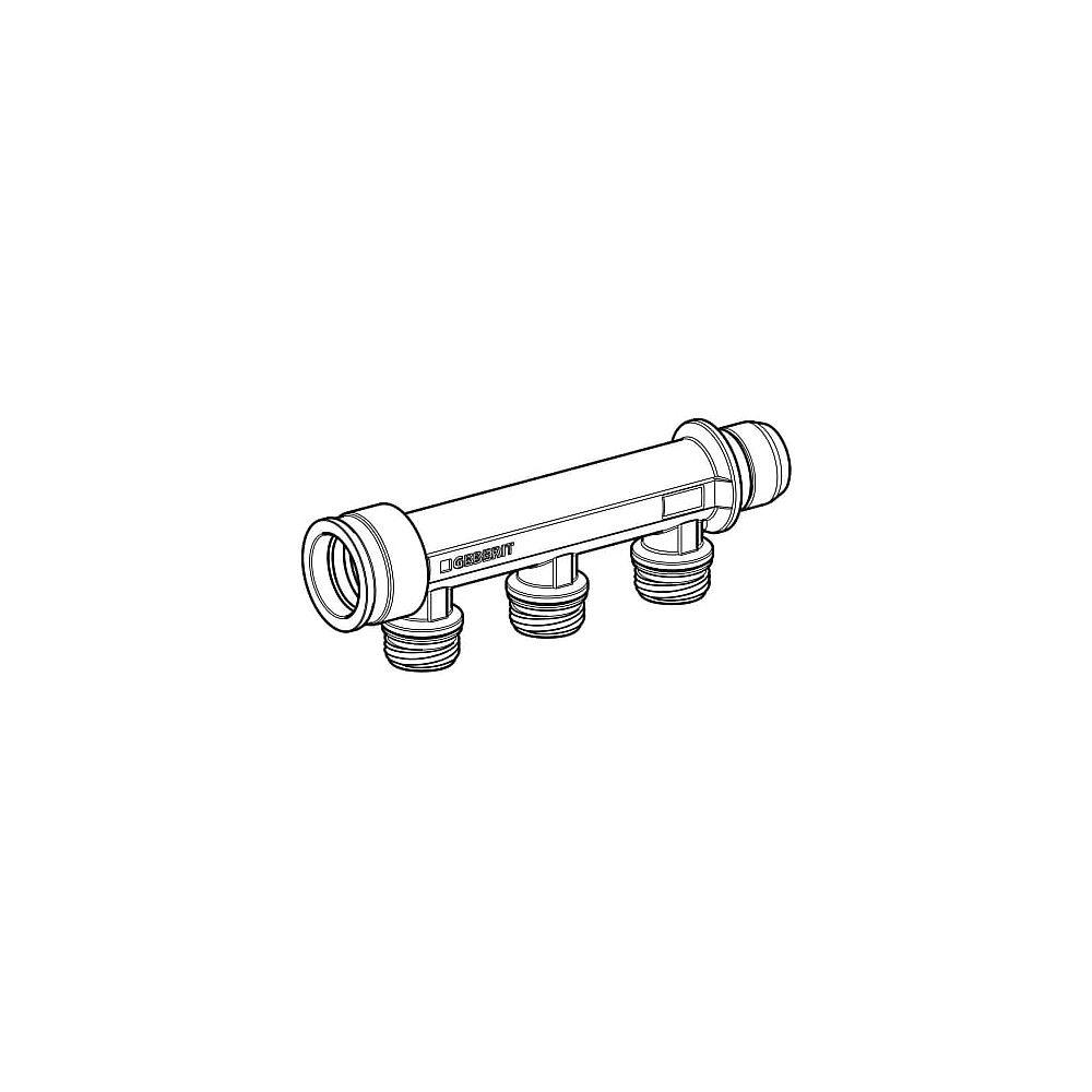 Geberit PushFit Verteiler 3-fach Mess.