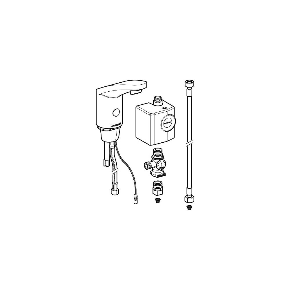 Geberit HyTronic185 WT-Armatur m.Mischer