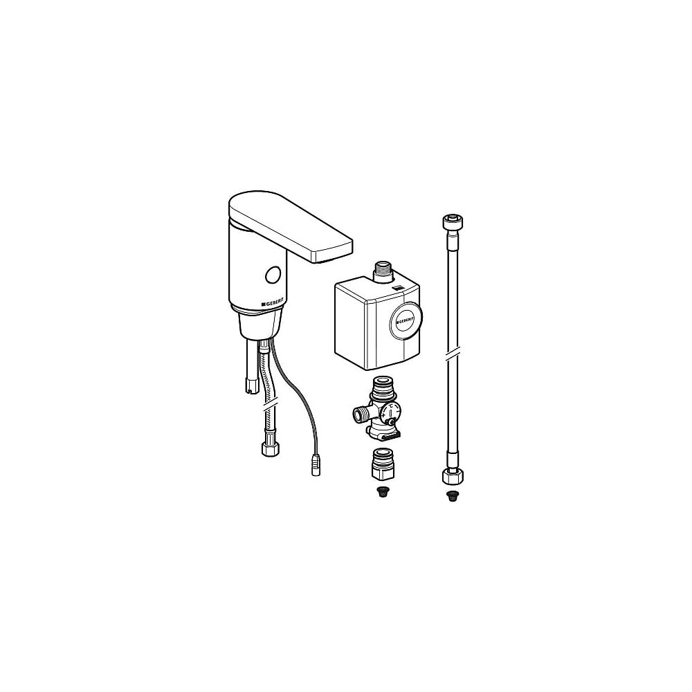 Geberit HyTronic186 WT-Armatur m.Mischer