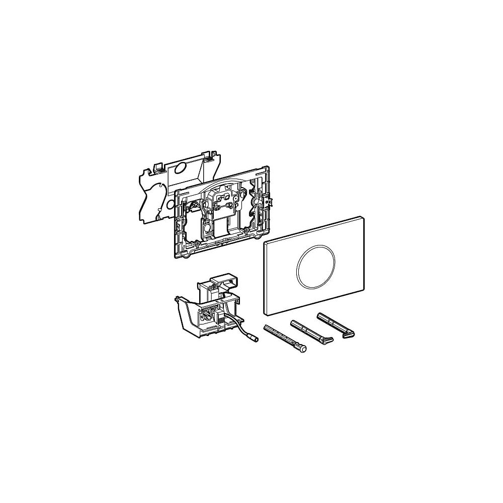 GE WC-Steuerung Sigma10 115.907.KH.1 elektr. Netz ber.los glanz/mattchr/glanz