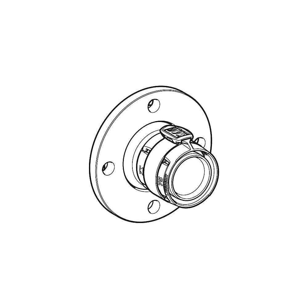 GE FlowFit Flansch PN6, mit Presseinheit