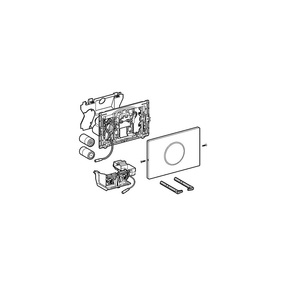 GE WC-Strg. m. elektr.Spül, Batt., bl/BT