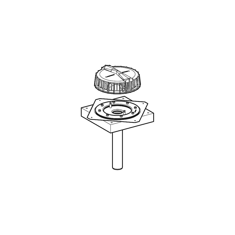 Geberit Pluvia Dachwassereinl m Bef-Flan