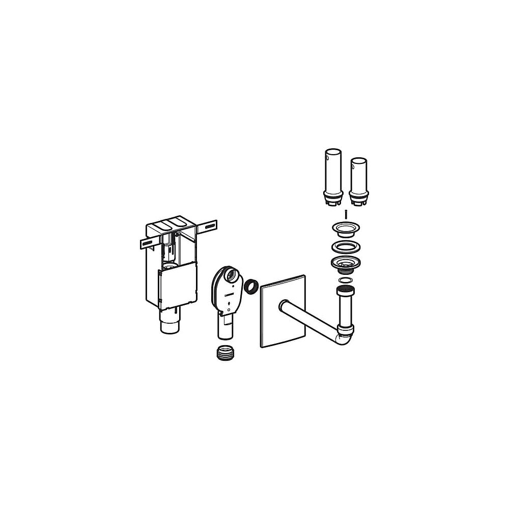 Geberit WT UP-Siphon Fertigbauset