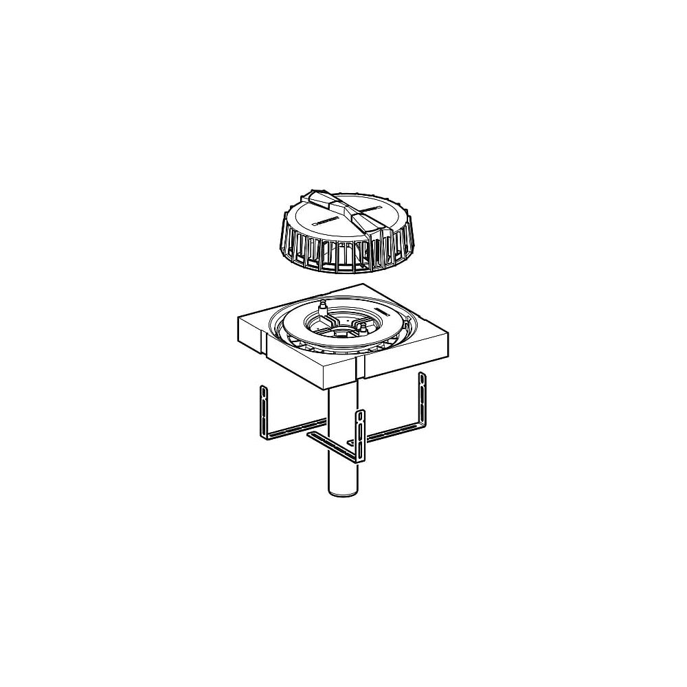 Geberit Pluvia Dachwassereinlauf: 12 l/s