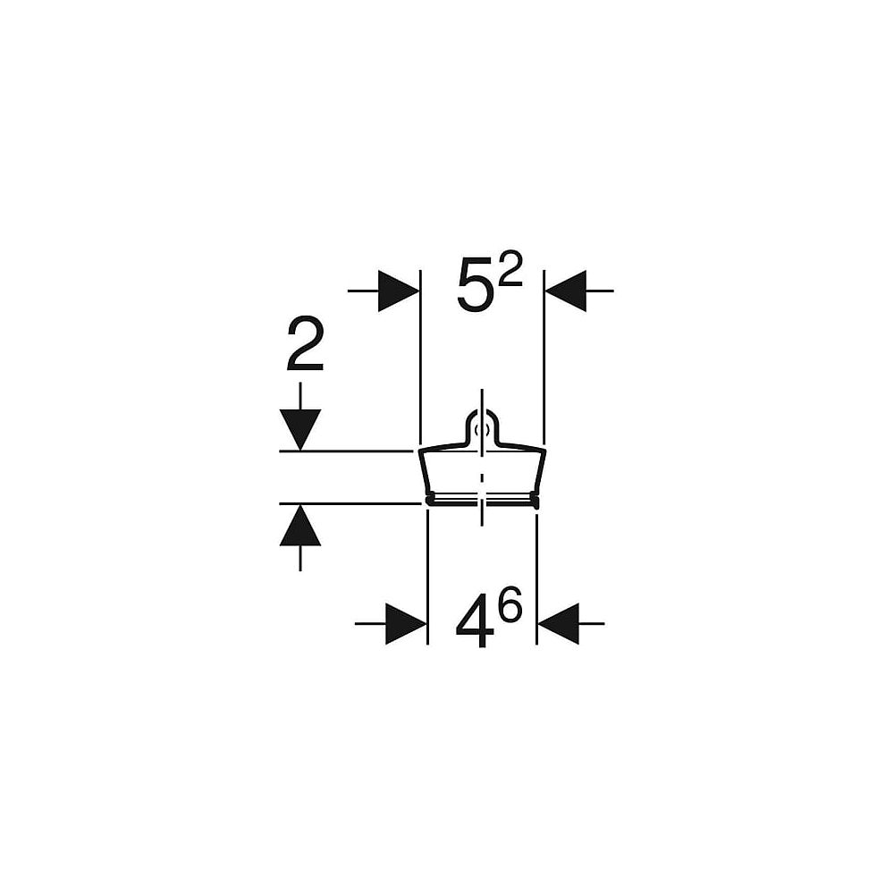 Geberit Ventilstopfen o. Kette grau