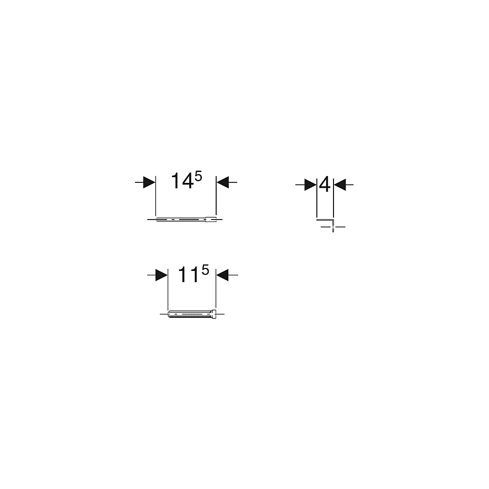 Geberit Verlängerungsset f. 200F und