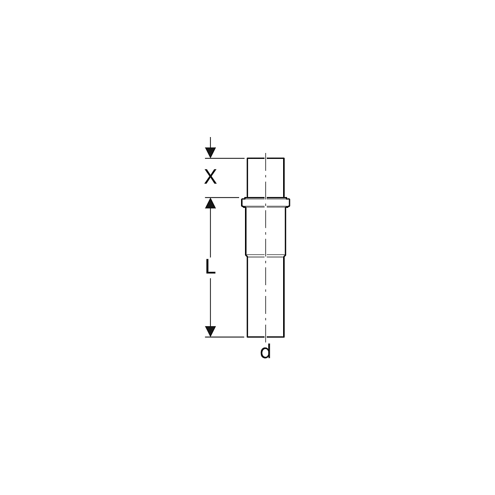 Geberit Industrie Langmuffe 200 mm