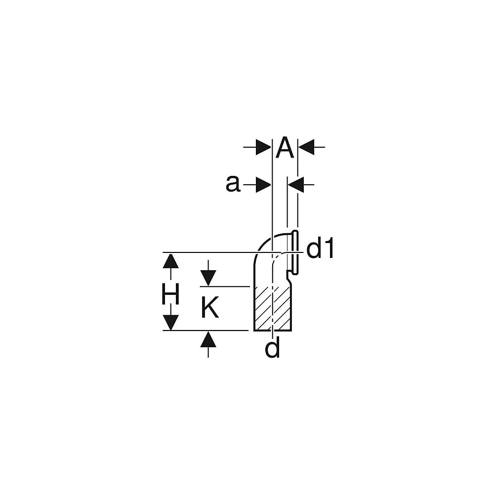 Geberit Wandklosettbogen 110 - 110 mm