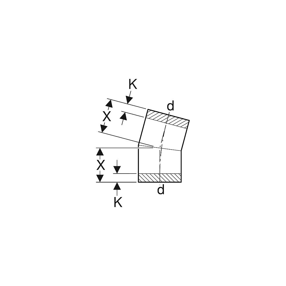 Geberit Bogen m. grossem Radius geschw.