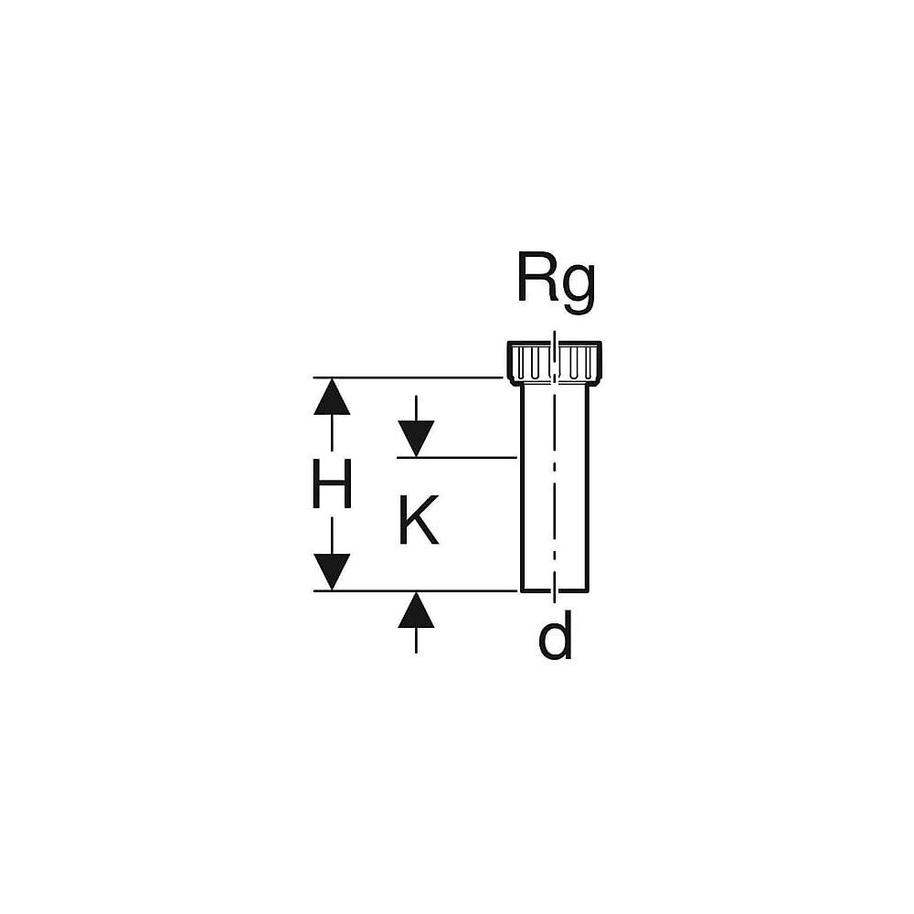 Geberit Anschlußstutzen m. Rundgewinde