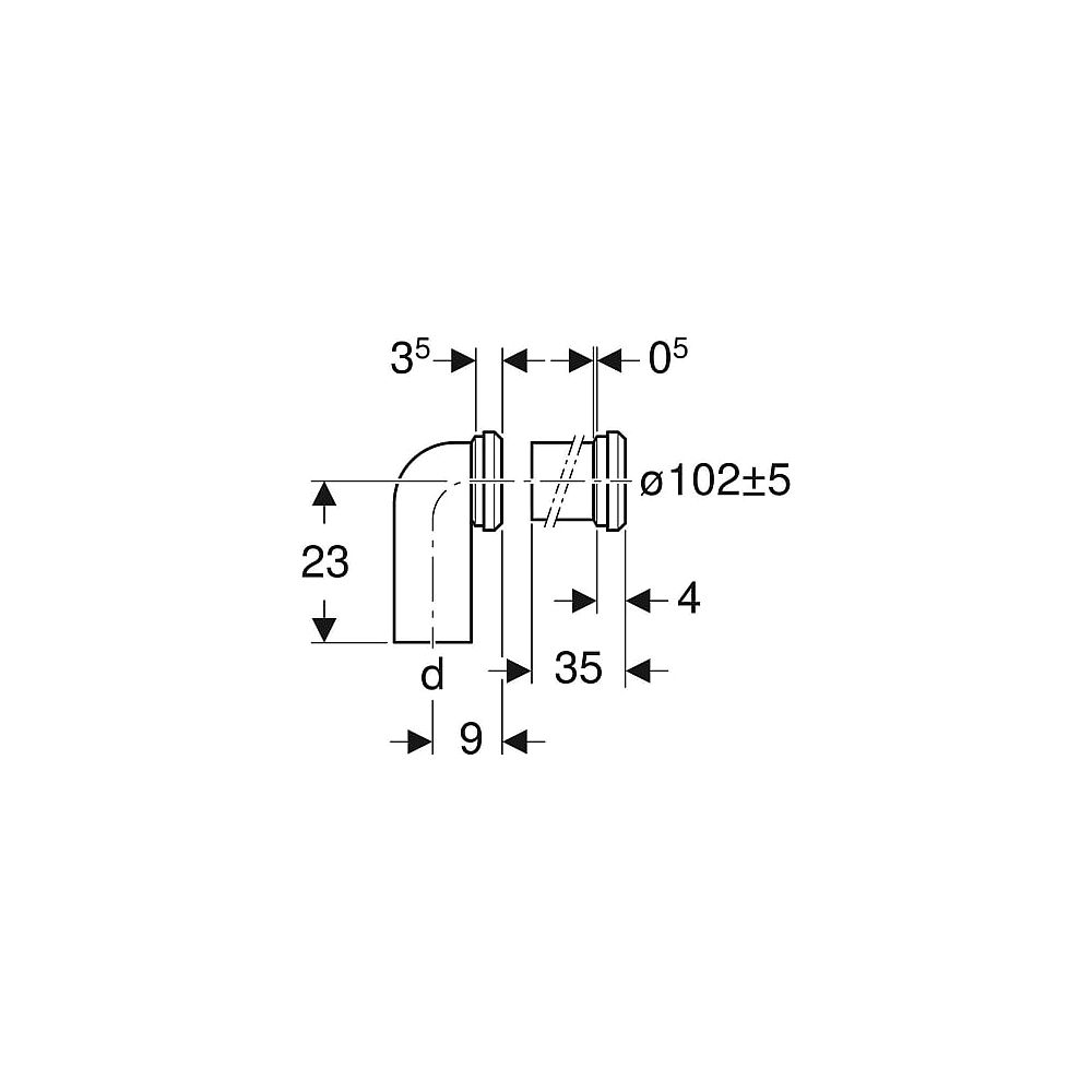 Geberit WC Anschluss Set 152.647.00.1